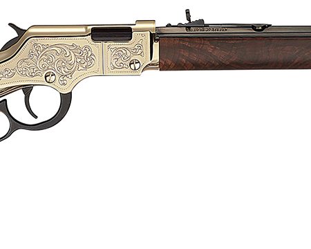 Henry H004D4 Golden Boy Deluxe 4th Edition 22 Short, 22 Long or 22 LR, 16 LR/21 Short Capacity, 20" Blued Octagon Barrel, Engraved Brasslite Rec, American Walnut Stock, Ad. Buckhorn Sights
