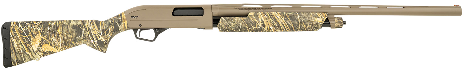 Winchester Repeating Arms 512432291 SXP Hybrid Hunter 12 Gauge 3.5" 4+1 (2.75") 26", FDE Barrel/Rec, Realtree Max-7 Furniture, Fiber Optic Sight, Includes 3 Invector-Plus Chokes