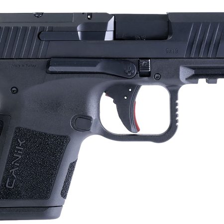 Canik HG7651N Mete MC9 9mm Luger 10+1 3.18" Black Steel Barrel, Tennifer w/Black Cerakote Optic Ready/Serrated Slide, Black Polymer Frame w/Picatinny Rail, Black Polymer Grips