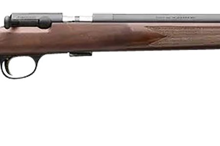 Browning 025253202 T-Bolt Target SR 22 LR 10+1 20" Matte Blued Heavy Bull Threaded Barrel, Drilled & Tapped Matte Blued Steel Receiver, Grade I Black Walnut Target Style Fixed w/Raised Comb Stock