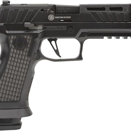 Sig Sauer P320V004 P320  9mm Luger 21+1 4.60" Black Steel Threaded Barrel, Black Cerakote Optic Cut/Serrated Slide, Black Laser Engraved XSeries Grips
