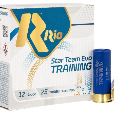 Rio Ammunition STT3275 Star Team EVO Training 12Gauge 2.75" 1 1/8oz 7.5Shot 25 Per Box/10 Case
