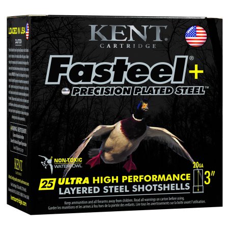 Kent Cartridge K203FSP282X4 Fasteel + 20 Gauge 3" 1 oz 2/4 Shot 25 Per Box/ 10 Case