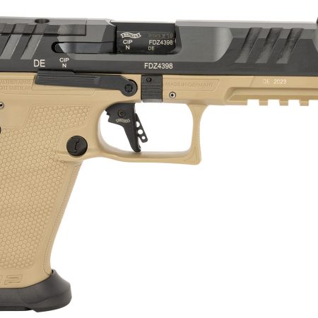 Walther Arms 2876582 PDP Pro SD 9mm Luger 18+1 5.10" Threaded Barrel, Black Optic Cut/Serrated Slide, FDE Polymer Frame with Pic. Rail, Performance Duty Grip, Flared Magwell