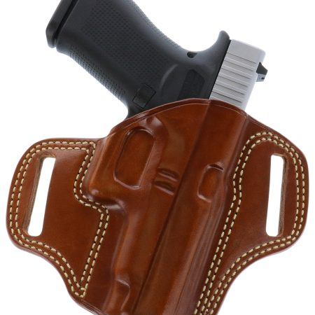 Galco CM270 Combat Master  OWB Tan Leather Belt Slide Fits Browning Hi-Power/Springfield SA-35/Girsan MC P35/Match Right Hand