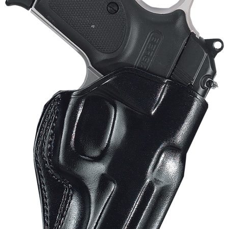 Galco SG858B Stinger  OWB Black Leather Belt Slide Fits S&W M&P .380 Shield EZ Fits 3-3.30" Barrel Right Hand