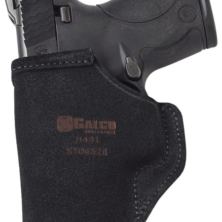 Galco STO858B Stow-N-Go  IWB Black Leather Belt Clip Fits S&W M&P 380EZ Right Hand
