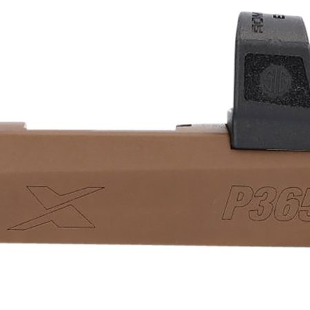 Sig Sauer 8900984 P365X Slide Assembly Fits Sig P365X 9mm Luger Coyote Brown Nitride Stainless Steel Optic Cut/Serrated Slide XRAY3 Sights