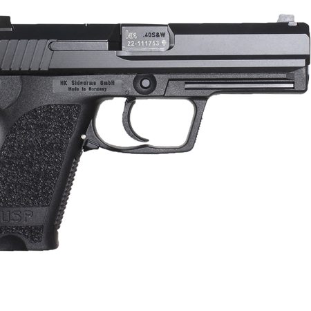 HK 81000324 USP V1 45 ACP 4.41" 10+1 Black Polymer Frame, Black Polymer Grip