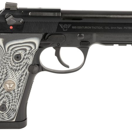 Wilson Combat BER-92CT-9 92G Centurion 9mm Luger 20+1 4.25" Target Crown Barrel, Black Steel Serrated Slide, Black Steel Frame w/Picatinny Rail, Black/Gray G10 Grip, Ambidextrous