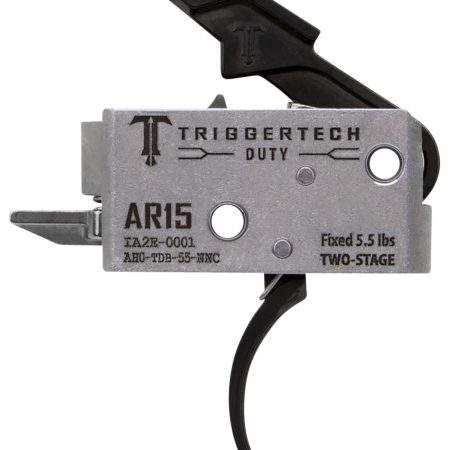TriggerTech AH0TDB55NNC Duty Mil-Spec Two-Stage Curved 5.5 lbs Draw Weight Fits AR-15