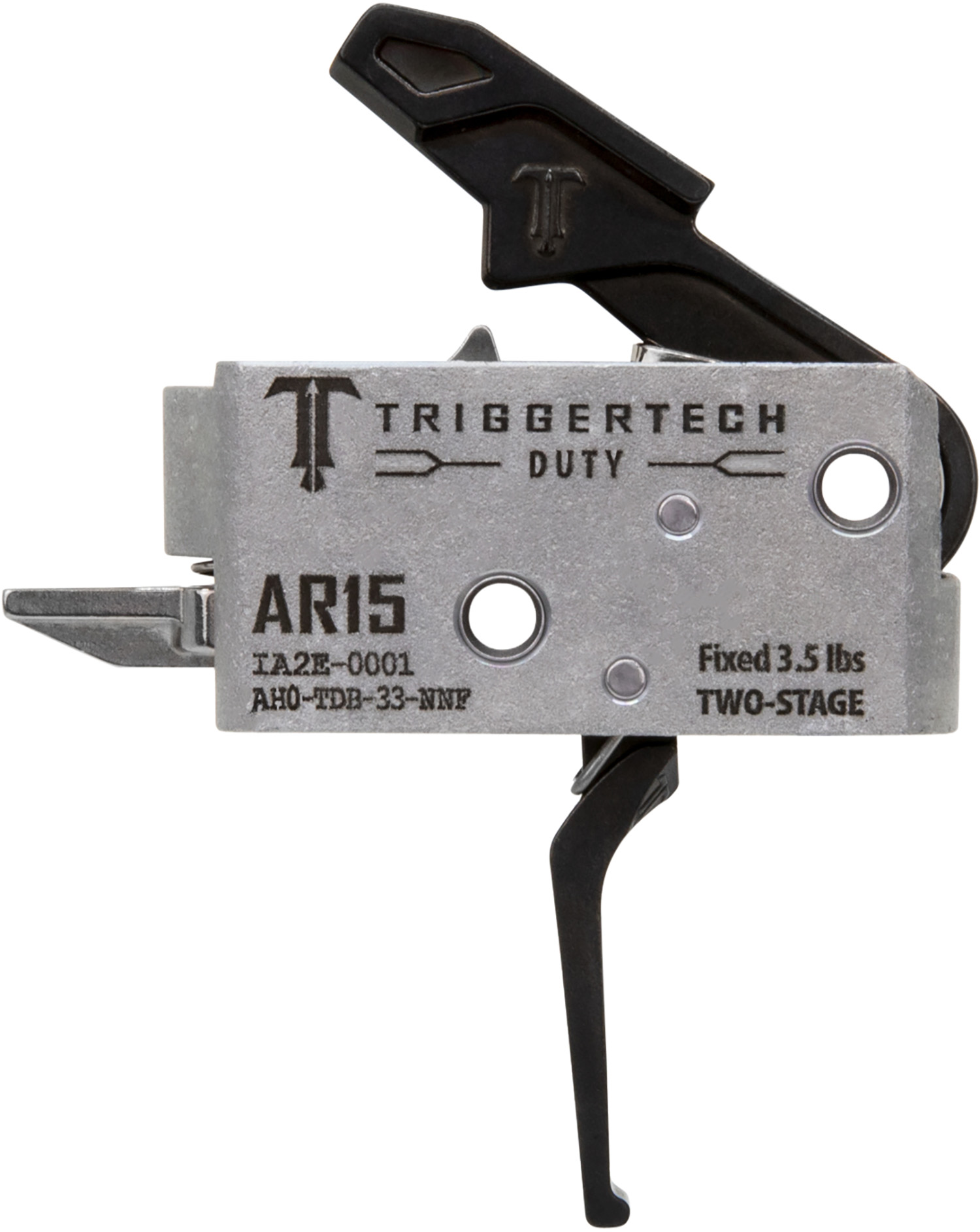 TriggerTech AH0TDB33NNF Duty Flat Trigger Two-Stage 3.50 lbs Draw Weight Fits AR-15