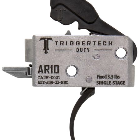 TriggerTech AHTSDB33NNC Duty  Curved Trigger Single-Stage 3.50 lbs Draw Weight Fits AR-10