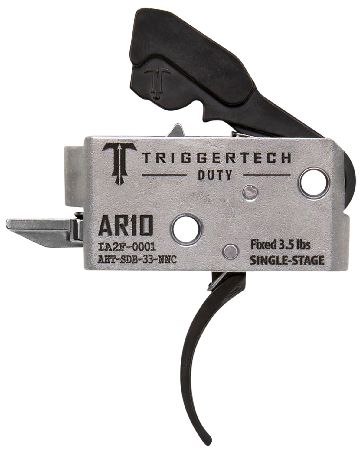 TriggerTech AHTSDB33NNC Duty Curved Trigger Single-Stage 3.50 lbs Draw Weight Fits AR-10