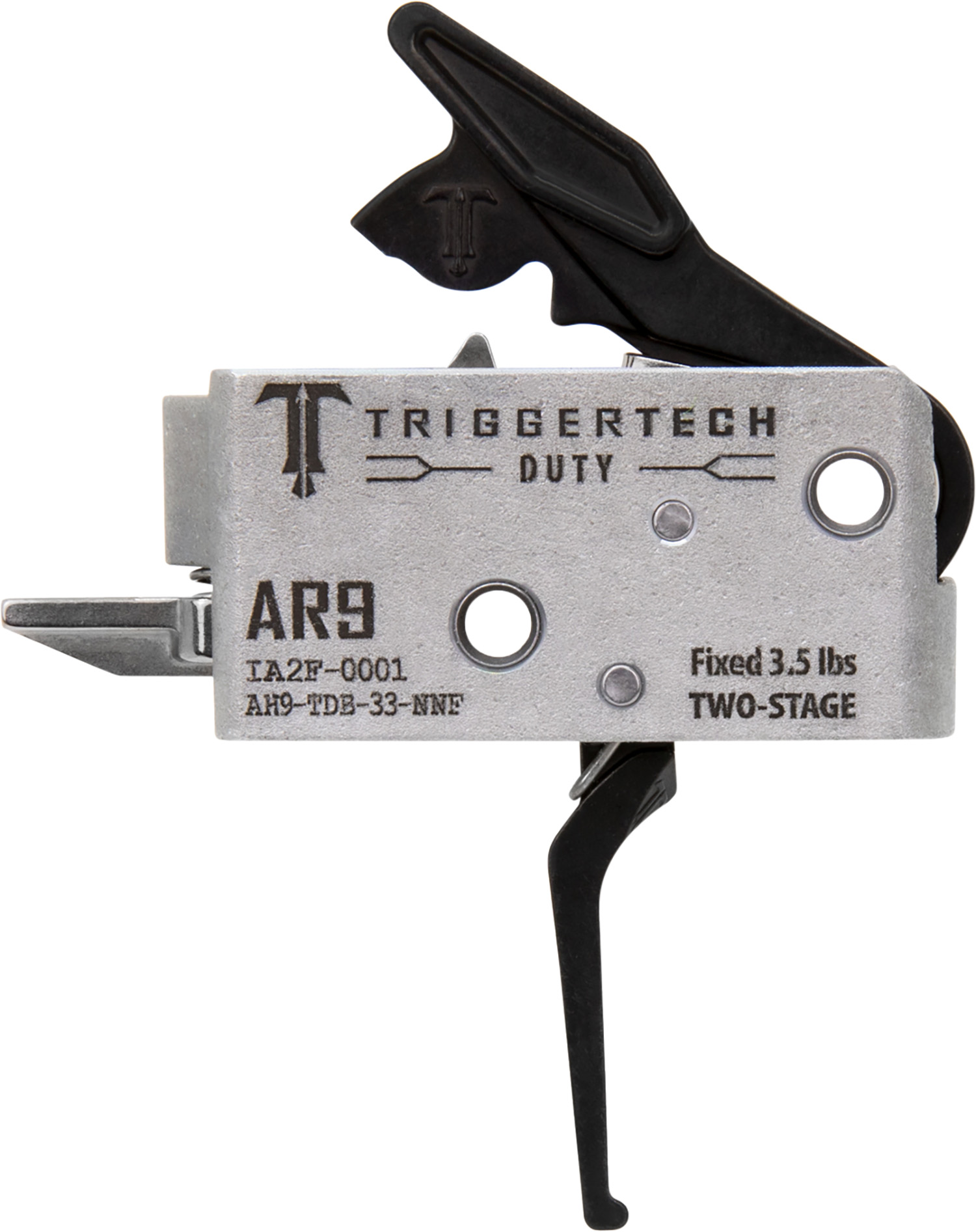 TriggerTech AH9TDB33NNF Duty Flat Trigger Two-Stage 3.50 lbs Draw Weight Fits AR-9