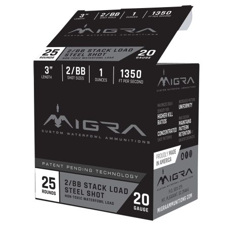 Migra Ammunitions M20S46 Combinational  20Gauge 3" 1oz 4/6Shot 25 Per Box/10 Case