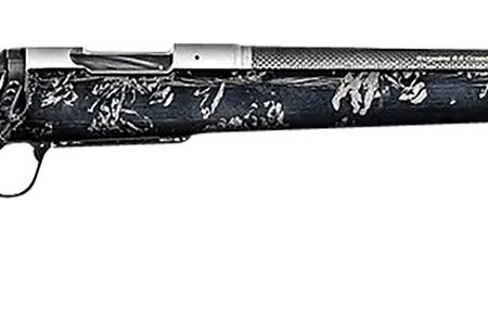 Christensen Arms 8010632800 Ridgeline FFT TI 7mm PRC 3+1 22" Carbon Fiber Threaded Barrel, Stainless Titanium Rec, Black with Gray Accents Stock