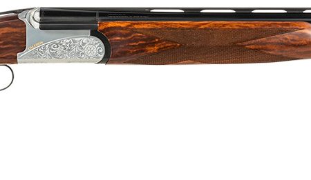 Fausti Usa, Inc 15602 Caledon  16 Gauge 2.75" 2rd 28" Blued Barrel, Engraved Stainless Rec, Wood Laser Grain Stock, Metallic Bead Sight