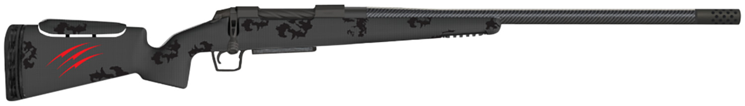 Fierce Firearms FCTRXP7RM22BF CT Rival XP 7mm Rem Mag 3+1 22" C3 Carbon Fiber, Black Titanium Rec, Blackout Camo Carbon Fiber Rival Stock with Adj. Cheek Piece, Radial TI Muzzle Brake