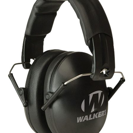 Walker's GWPYWFM2BLK Folding Muff 23 dB Over the Head Black Polymer Fits Youth/Women