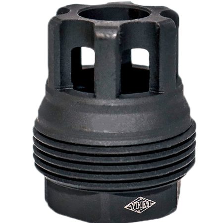 Yankee Hill 4401MB24 sRx QD Mini Muzzle Brake Black Phosphate Steel with 5/8"-24 tpi, 9mm, 1.10" OAL & 9.375" Diameter for sRx Adapters