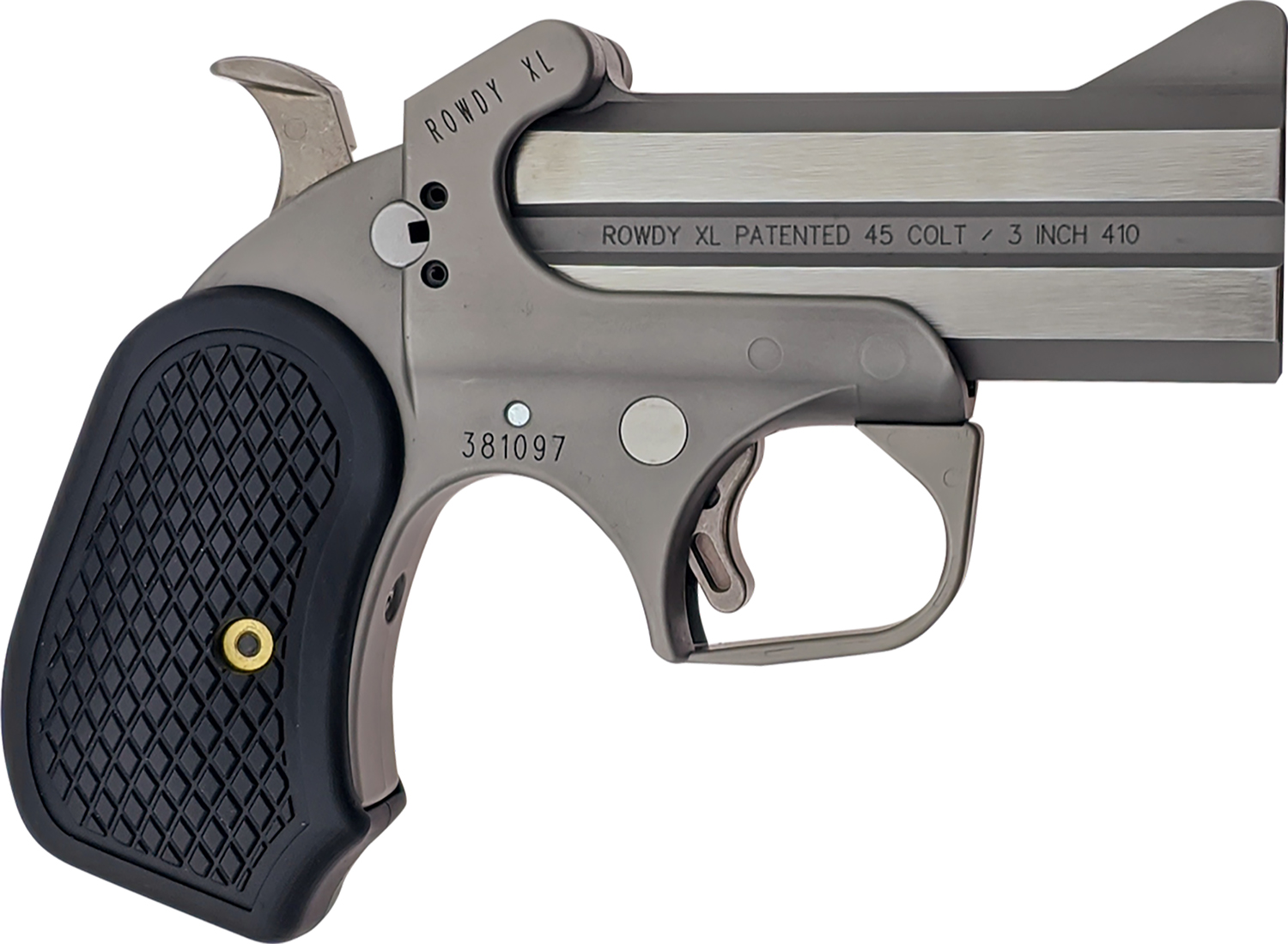 Bond Arms BARWXL Rowdy XL 45 Colt (LC) .410 2rd Shot 3.50" Matte Stainless Steel Frame Black Extended B6 Resin Grips