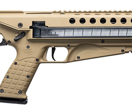 Kel-Tec R50TAN R50  5.7x28mm 50+1 16.10" Threaded Barrel, Tan Receiver & Polymer Grip, Side-Folding Stock, Adjustable Sights, QD Sling Mount