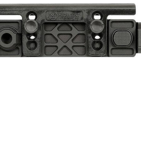Midwest Industries MIAKALPHAFS Alpha Folding Stock Black Synthetic Side Folding Stock with Adjustable Cheekrest, Compatible w/ 1913 Picatinny Rail Adapter for AK-Platform