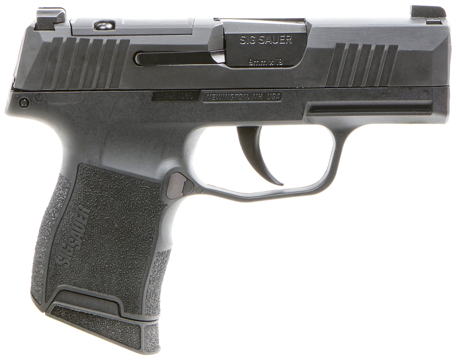 Sig Sauer 3659BXR3P P365 BXR Micro-Compact 9mm Luger 10+1 3.10" BlackBarrel, Black Nitron Optic Ready/Serrated Slide, Black Polymer Grips