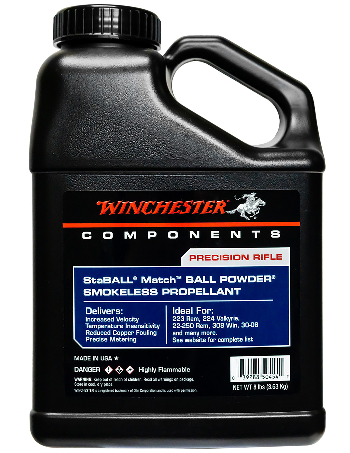 Winchester Powder STABALLMATCH8 Staball Match Rifle Powder 8LB