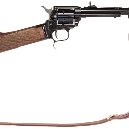 Heritage Mfg BR226B16HSWB15 Rough Rider Rancher 22 LR 6rd 16", Blued Barrel/Rec, Independence Day Engraved Walnut Stock, Leather Sling Included