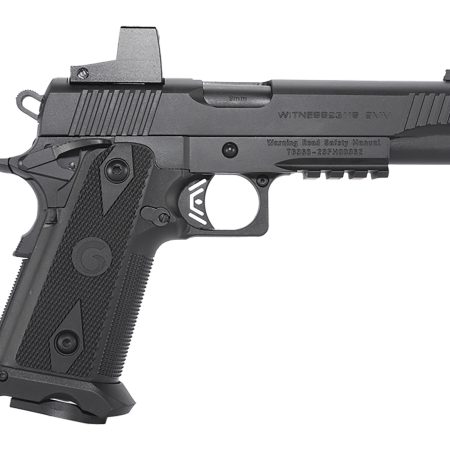 Girsan 395020 Witness2311  9mm Luger 17+1 5" Black Steel Barrel, Black Optic Ready/Serrated Steel Slide, Black Polymer Frame w/Beavertail & Picatinny Rail, Black Checkered Polymer Grip, Ambidextrous