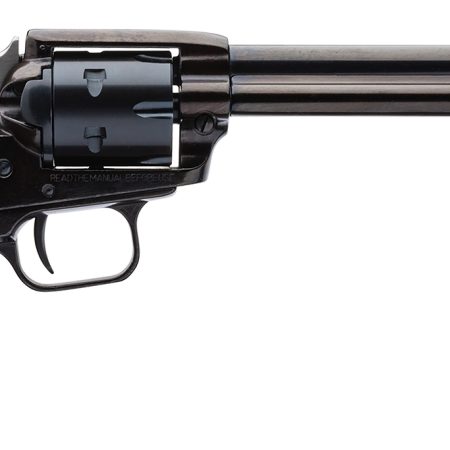 Heritage Mfg RR22B6GOLDUSA Rough Rider  22 LR 6 Shot, 6.50" Black Oxide Steel Barrel, Black Oxide Zinc Alloy Frame, Black Oxide Cylinder, Gold USA Flag Grip, Exposed Hammer