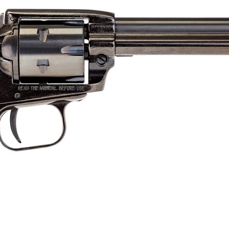 Heritage Mfg RR22B6US02 Rough Rider  22 LR 6 Shot, 6.50" Black Oxide Steel Barrel, Black Oxide Zinc Alloy Frame, Black Oxide Cylinder, Black US Flag Grip, Exposed Hammer