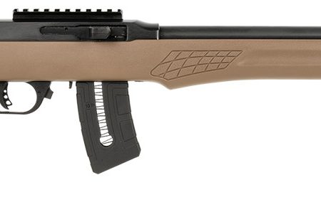 Rossi RS22W2111B RS22  22 WMR 10+1 21", Matte Black Barrel/Rec, Brown Fixed Monte Carlo Stock, Optics Mount