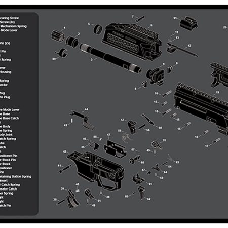 TekMat TEKR36CZSCORPION CZ Scorpion EVO 3 Cleaning Mat Black/Gray Rubber 12"x36" CZ Scorpion EVO 3 Parts Diagram