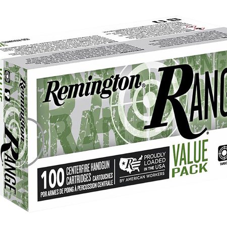 Remington Ammunition R23979 Range Value Pack 9mmLuger 115gr Full Metal Jacket 100 Per Box/5 Case
