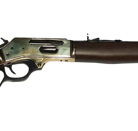 Henry H009BGL Side Gate Full Size 30-30 Win 5+1 20" Blued Steel Barrel, Polished Brass Receiver, Fixed American Walnut Stock