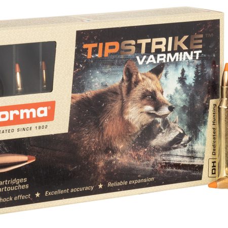 Norma Ammunition 20157372 Dedicated Hunting Varmint 22-250Rem 55gr Polymer Tip 20 Per Box/10 Case