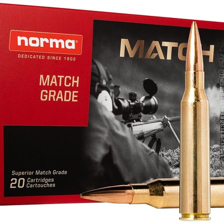 Norma Ammunition 10185442 Dedicated Precision Golden Target Match 338LapuaMag 250gr Hollow Point Boat Tail 20 Per Box/10 Case