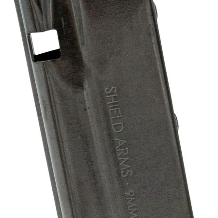 Shield Arms SAS15BLKNGEN3 S15 Magazine Gen 3 15rd Flush 9mm Luger Fits Glock 48/43X Black Nickel Steel