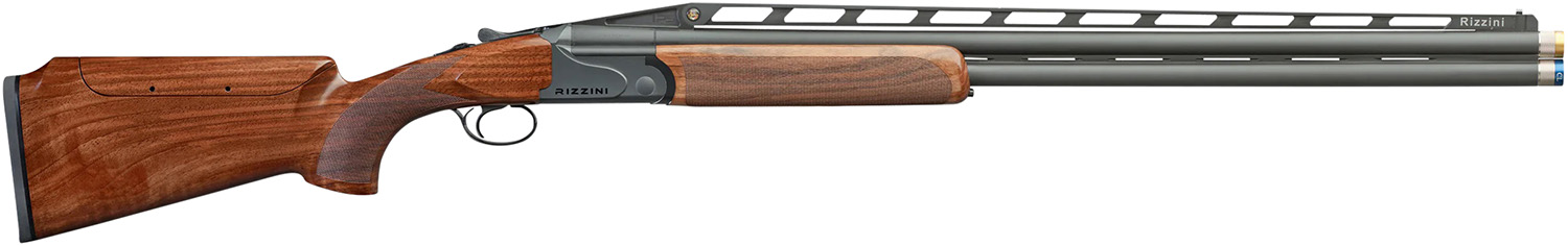 Rizzini USA 26011232 BR110 Sporter IPS Over/Under 12 Gauge 2rd 32" Chrome Lined XL Back Bored, Adj. Vent Rib, Matte Gray Barrel/Rec, Grade II Turkish Walnut Stock w/Adj Comb, 5 Ext. Chokes