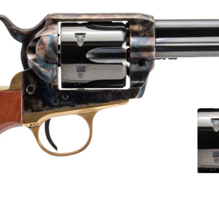 Cimarron PPP9MMDC Pistolero Dual Cylinder 9mm Luger/357 Mag 6 Shot, 4.75" Blued Barrel & Cylinder, Color Case Hardened Frame, Walnut Grip
