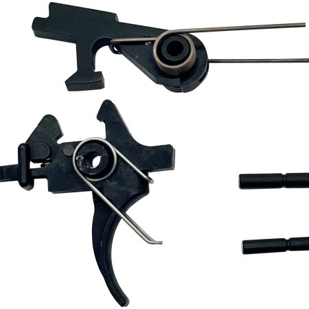 LBE Unlimited AR2STG Replacement Trigger Two-Stage Group, Curved Adj., Fits AR-15