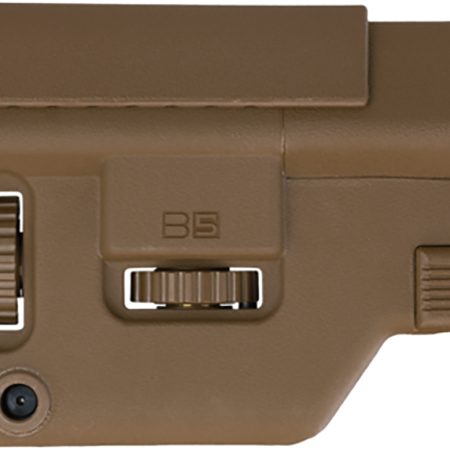 B5 Systems CPS1306 Precision Coyote Brown Synthetic Adjustable with Cheek Riser Fits AR-Platform