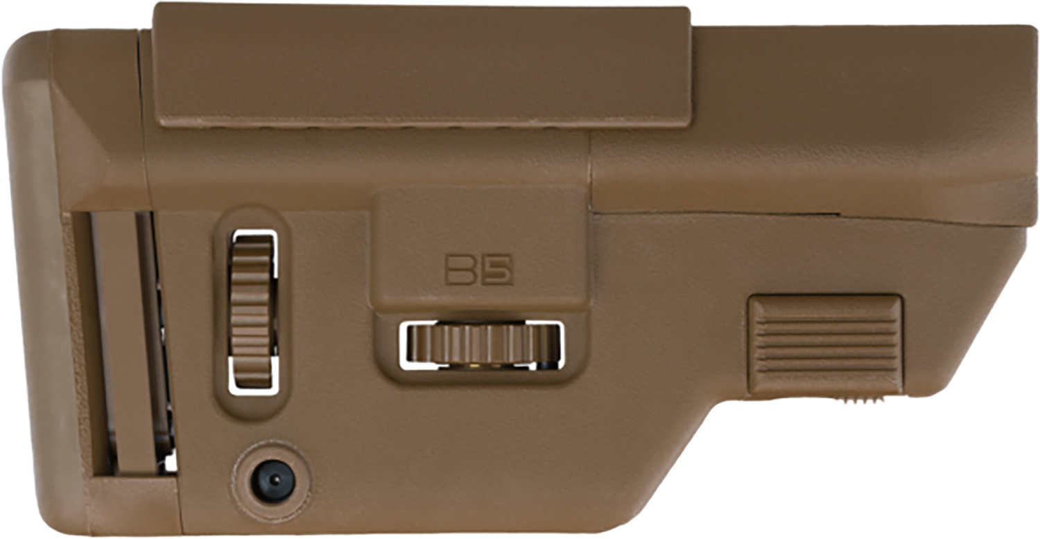 B5 Systems CPS1306 Precision Coyote Brown Synthetic Adjustable with Cheek Riser Fits AR-Platform