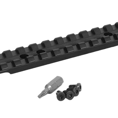 Henry HEGW14PR Picatinny Rail  Matte Black Aluminum 5.09" Long Fits Henry H014 Long Ranger