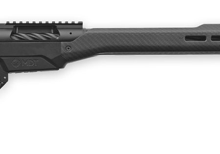 Weatherby 3WAMH7MMPR4B 307 Alpine MDT 7mm PRC 3+1 22" Graphite Black Cerakote Fluted Threaded Barrel & Picatinny Rail Steel Receiver, Arca Rail Forend, Black Carbon Fiber HNT26 MDT Chassis, Black Grip