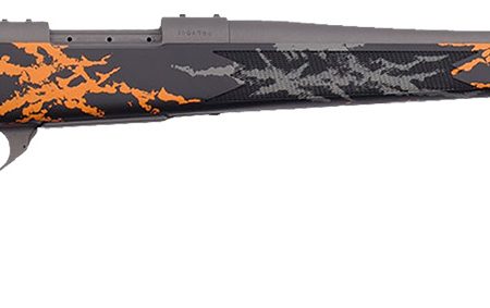 Weatherby VYH223RR2B Vanguard Compact Hunter 223 Rem 5+1 20", Tungsten Gray Barrel/Rec, Black w/Gray & Orange Sponge Accents Monte Carlo Stock, Accubrake Muzzle Brake
