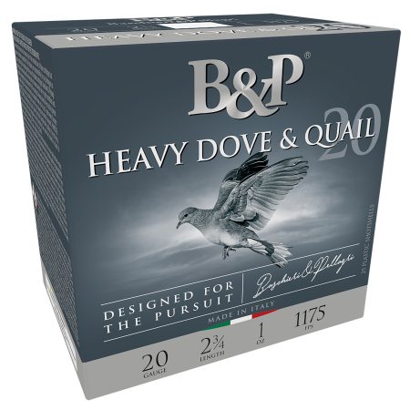 B&P Ammunition 20BD8 Heavy Dove & Quail  20Gauge 2.75" 1oz 8Shot 25 Per Box/10 Case